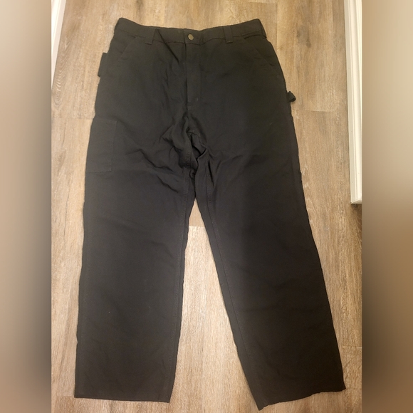 Carhartt Loose Fit (Unlined) Utility Pants Black Size 38" Waist 30" Inseam - Picture 2 of 11